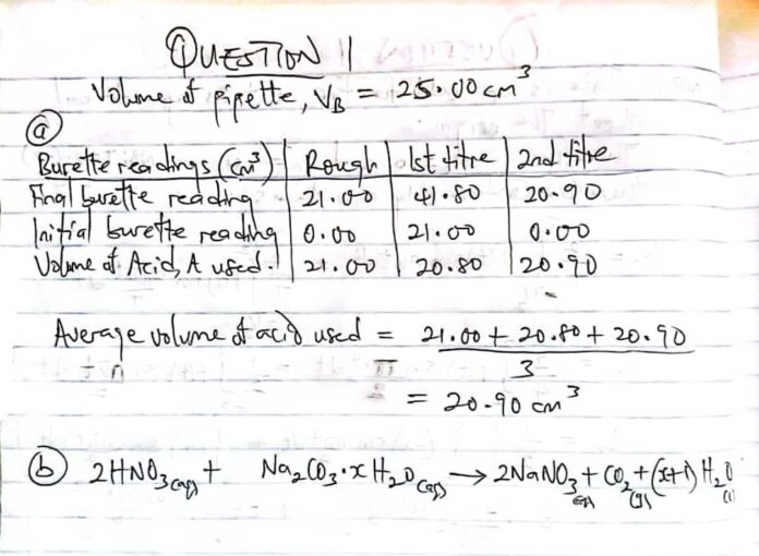 May June Waec Chemistry Practical Questions 2025 Answers 100 Verified Solution May June Waec Chemistry Practical Questions 2025 Answers 100 Verified Solution