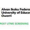 Alvan Post UTME [year] Screening Exercise